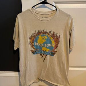 Men's Cream and Tan T-shirt